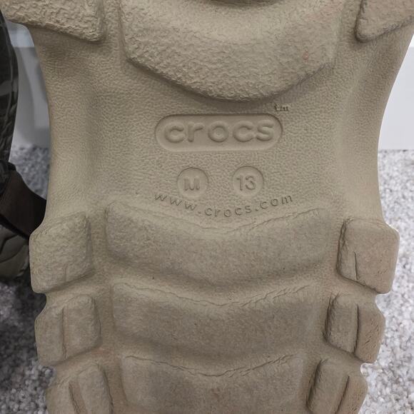 Crocs All Terrain Clog Realtree Camo Khaki M13 205337 Outdoor Slip On Shoes - Picture 7 of 9